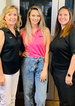 Donna Hazeltine, Jennifer Bergstrom, Monique Cantesano